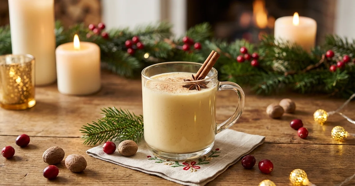 Warm holiday cocktail perfect for winter holiday celebrations