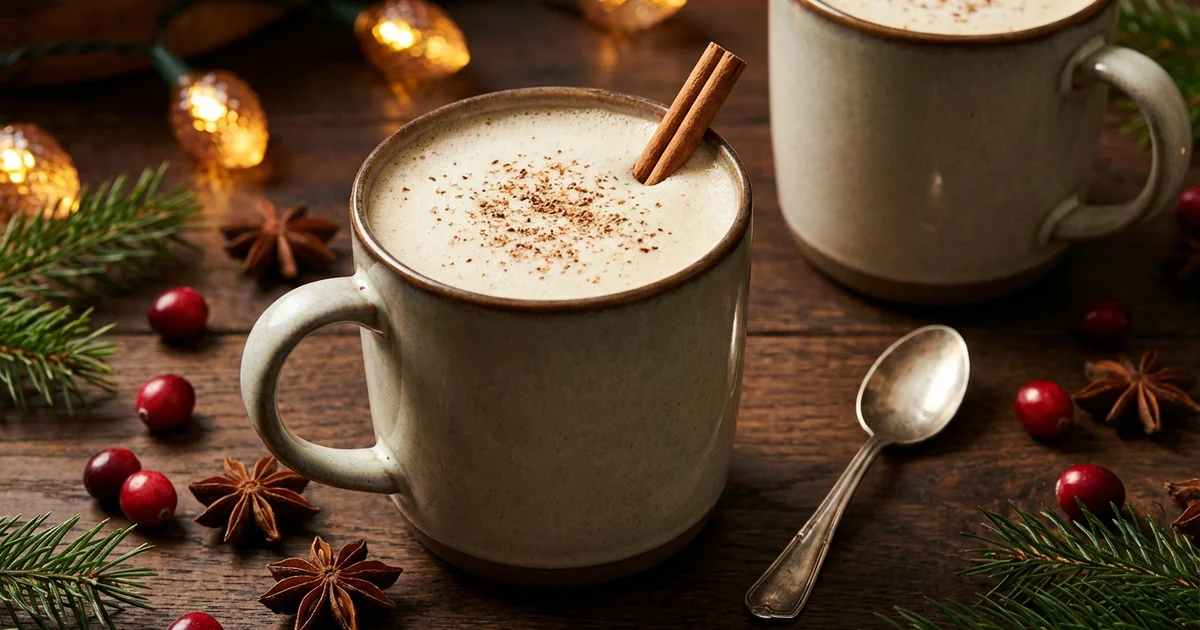 Warm holiday cocktail perfect for winter holiday celebrations